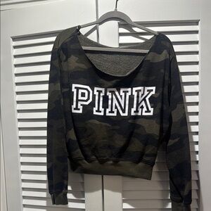 PINK Camouflage Sweatshirt